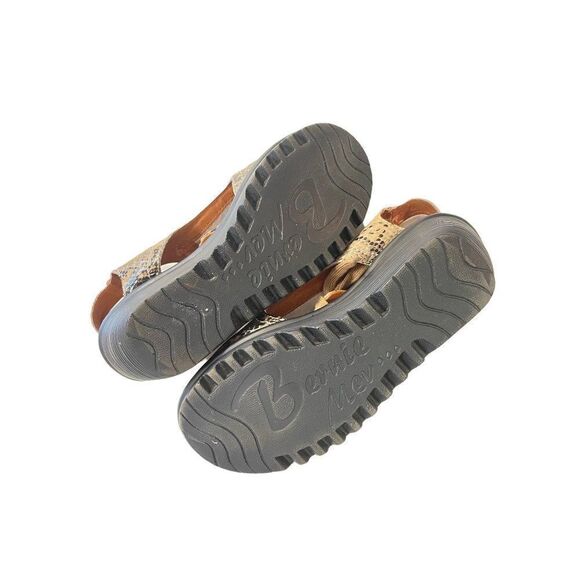 Bernie Mev Snake Print Patent Leather Sandals 39 US 7 - Picture 5 of 8